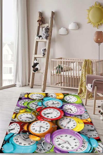 Birkilim Yıkanabilir Dekoratif Halı İpeksi Kaymaz Taban | MLN-IP-HP-769