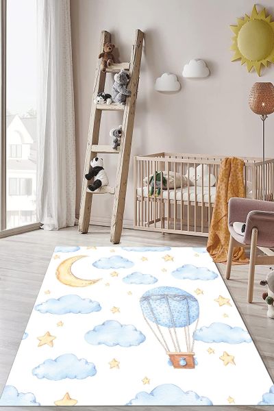 Birkilim Yıkanabilir Dekoratif Halı İpeksi Kaymaz Taban | MLN-IP-HP-765