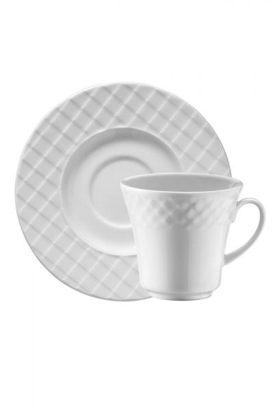 Kütahya Porselen Ekose Kahve Takımı