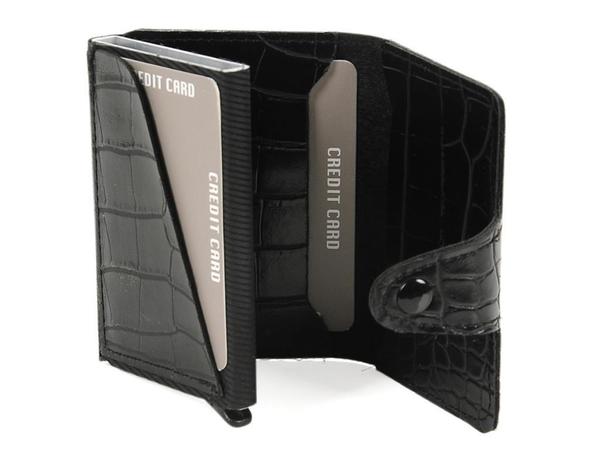 Snake Silver Automatic Wallet Card Holder