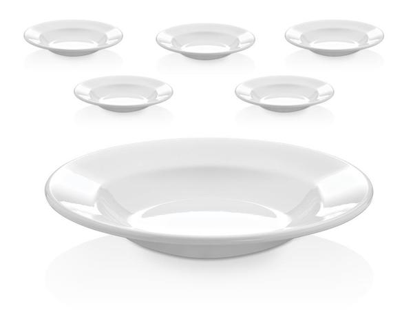 Klasik Melamin Yemek Tabağı 6 Parça 21cm