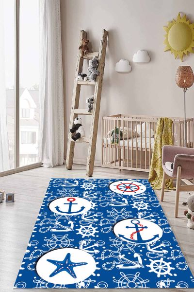 Birkilim Yıkanabilir İpeksi Kaymaz Taban Çocuk Odası Halısı | MLN-IP-HT-1149