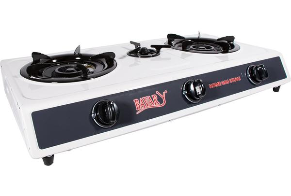 Bavary 3'lü Gaz Ocağı | Ev Bahçe Piknik Kamp | Beyaz | By-ht-g-3076