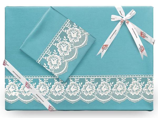 Lalezar Plain Französisch geschnürten Bettbezug Set Benzin