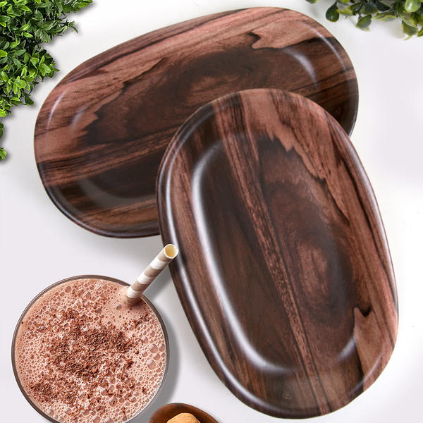 Brown Laminated Hittite Kayak 19 Cm 2 Pieces - 17101 | Keramika