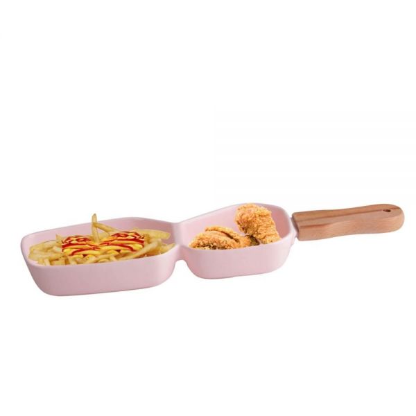 Asaf Home Bambu Saplı 2'li Pembe Sunumluk