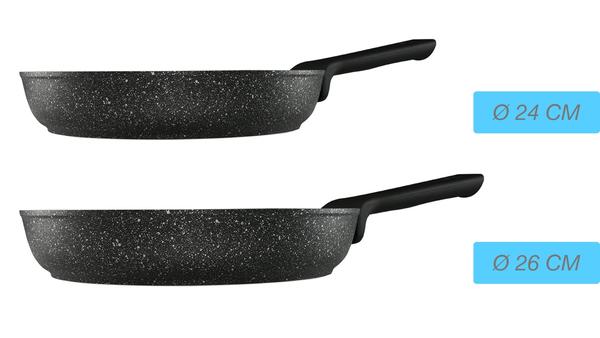 Duygu 2'li Granit Tava Seti | 24 cm | 26 cm | Duygu-Tava-Seti-2