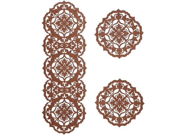 Luxury Star Kadife Salon Takımı 3 Parça Acı Kahve