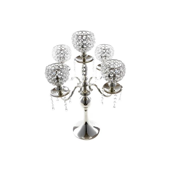 Cinar Modern Decorative Candlestick | Silver | 4014000113