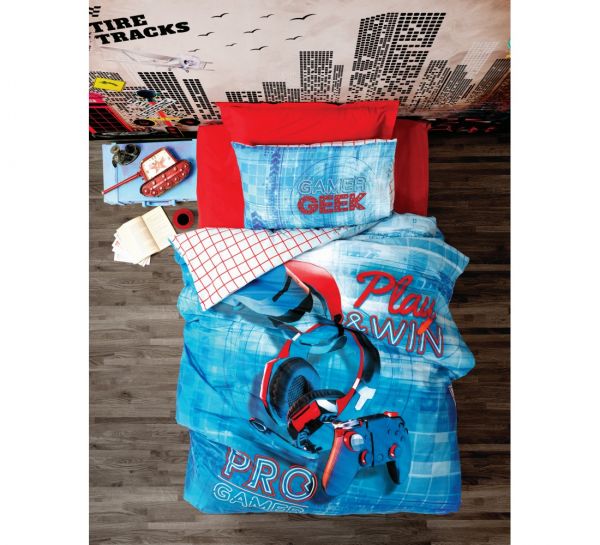 CottonBox Junıor & Tek Kişilik Game Genç Nevresim Takımı