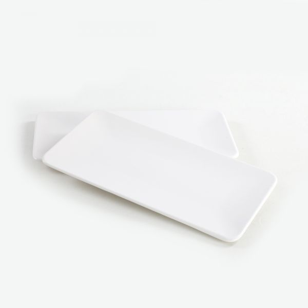 Assiette Bateau Siera Blanc Mat 33 Cm 2 Pièces | céramique