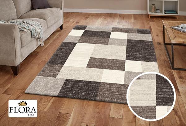 Flora Gabeh Collection Halı | Kahverengi/Bej | F-1002A-D.Brown-L.Beige