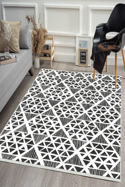 Birkilim Yıkanabilir Dekoratif Halı İpeksi Kaymaz Taban | MLN-IP-HS-375