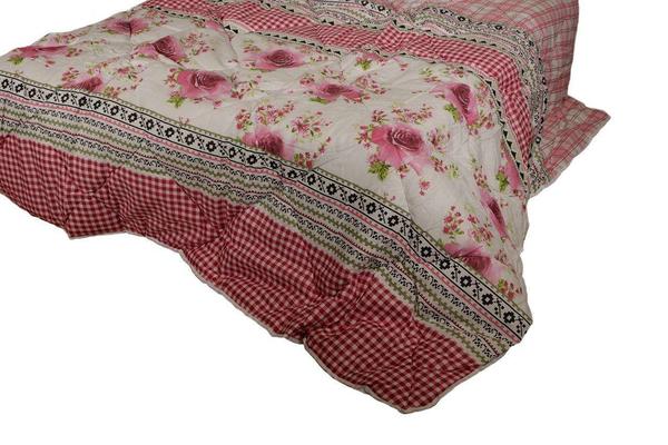 Ekvator Karo Kalp Lüks Çift Kişilik Yorgan | Beyaz | ED-7033