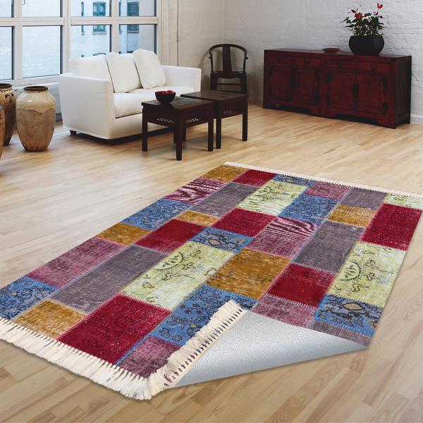 Milano Yıkanabilir Dekoratif Halı Kaymaz Taban | 8mm | MLN-DOT-HT679