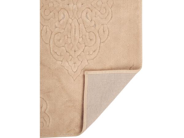 طقم سجاد حمام قطن عثماني من قطعتين بيج