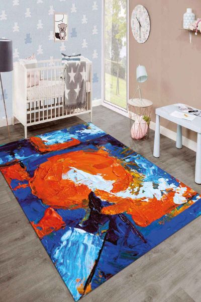 Birkilim Yıkanabilir İpeksi Kaymaz Taban Çocuk Odası Halısı | MLN-IP-SD-149