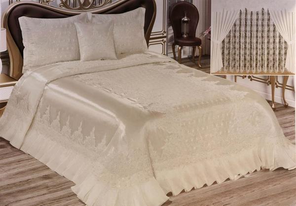 Estima Ela krem Lüks Tüll Yatak Odası Takımı