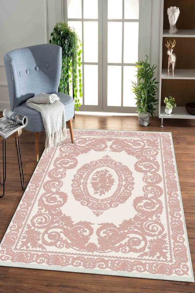 Birkilim Yıkanabilir Dekoratif Halı İpeksi Kaymaz Taban | MLN-IP-HK-0118