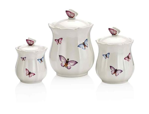 Taç 6 Parça Kelebek Desenli Baharatlık Takımı | TAC-1031