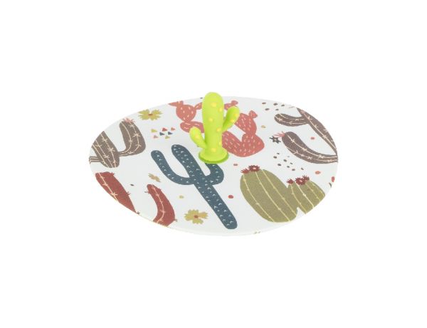 Tantitoni | Kaktüs Desenli Silikon Kupa Kapağı 10 cm