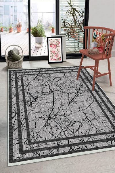 Birkilim Yıkanabilir Dekoratif Halı İpeksi Kaymaz Taban | MLN-IP-HS-223