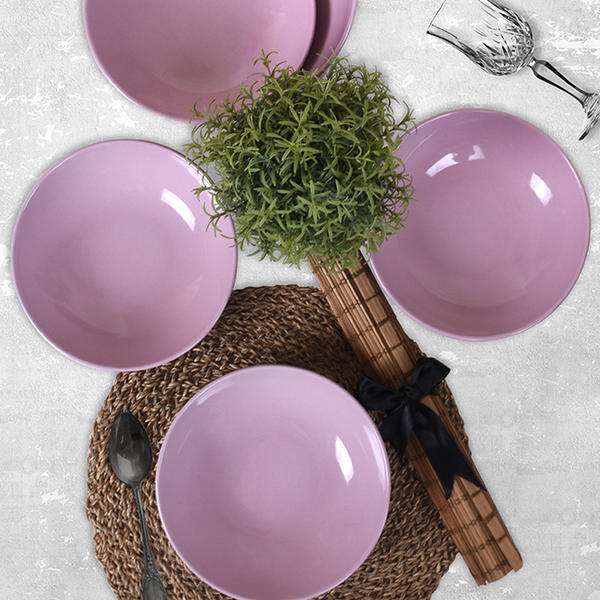 طبق سفرة الفا بنفسج 21 سم 6 قطع | كيراميكا