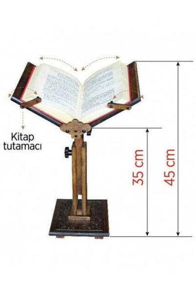 YÜSEKLİK AYARLI PORTATİF AHŞAP YER RAHLESİ