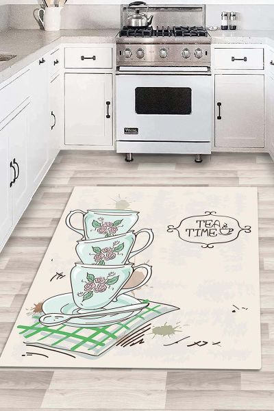 Birkilim Yıkanabilir Dekoratif Halı İpeksi Kaymaz Taban | MLN-IP-HM-588