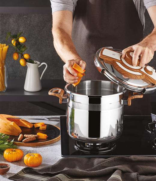 7 Lt Pratik Ahşap Düdüklü Tencere