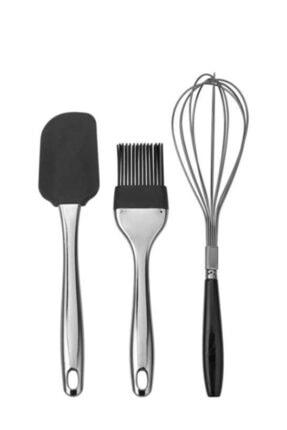Vip Ahmet 3 Stück Praktisches Set Geräucherter Luxus-Eierschläger + Pinsel + Spatel | VIPAHMET-VP-232