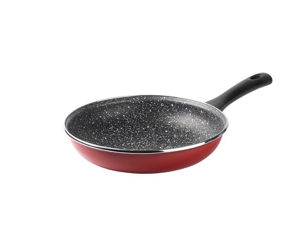 006-01-TRADITION RED ENAMEL PAN 24CM