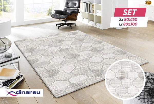 Dinarsu Sultan Halı Seti | 80x150 | 80x300 | Bej