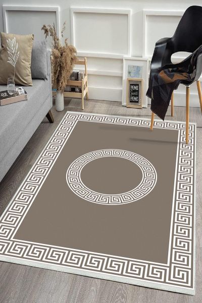 Birkilim Yıkanabilir Dekoratif Halı İpeksi Kaymaz Taban | MLN-IP-HS-421