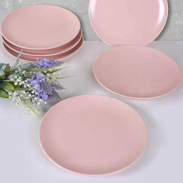 Gâteau Delta Rose Clair Mat 21 Cm 6 Pièces | Keramika