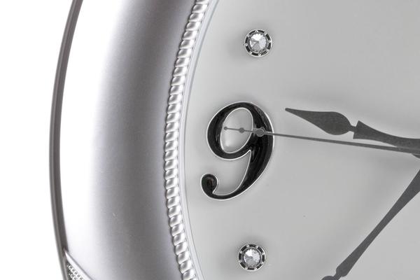 Almina Gül Desenli Oval Duvar Saati