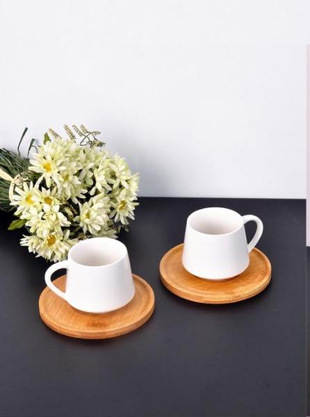 Bayev Beyaz 2 Kişilik Fincan Takımı Ve Ahşap Altlığı 101101-18-