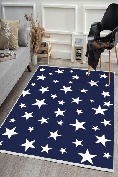 Birkilim Yıkanabilir Dekoratif Halı İpeksi Kaymaz Taban | MLN-IP-HS-538