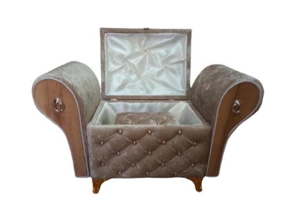 Diamant Sofa gesteppte 2 Stück Mitgift Brust Cappucino
