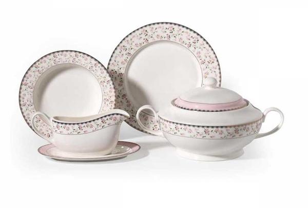 Korkmaz Pearl Collection | 86 Parça | 12 Kişilik | Yuvarlak | Yemek Takımı | A8228