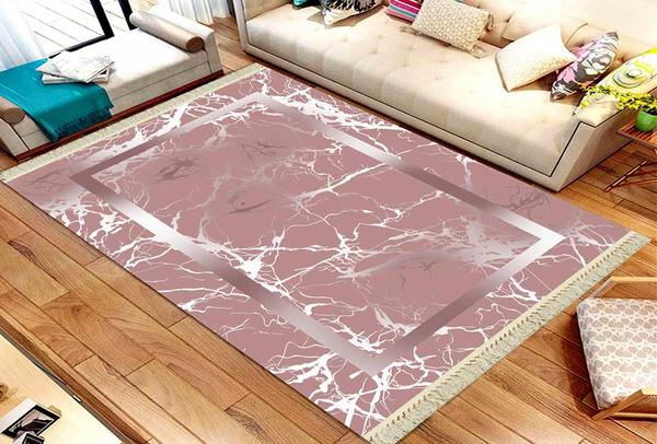 Roland 5'li Yıkanabilir Halı Seti | Gülkurusu | roland-3198-rose