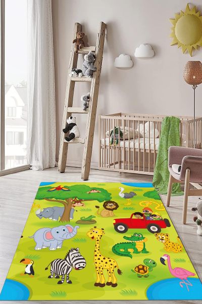 Birkilim Yıkanabilir Dekoratif Halı İpeksi Kaymaz Taban | MLN-IP-HP-737