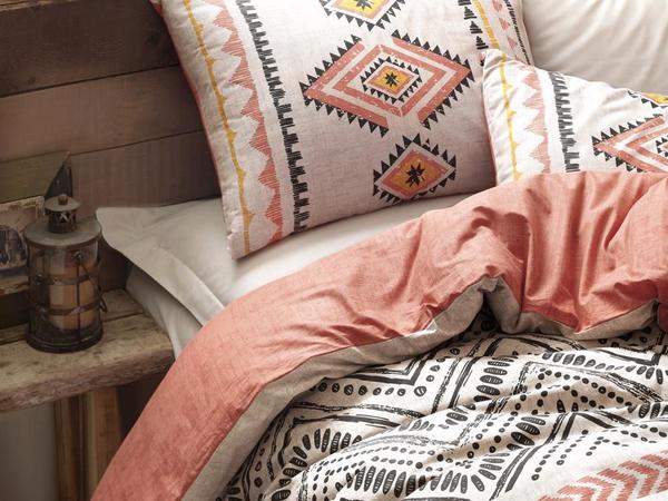 Cottonbox Ethnic Felix Doppelbettbezug Set Fliesen