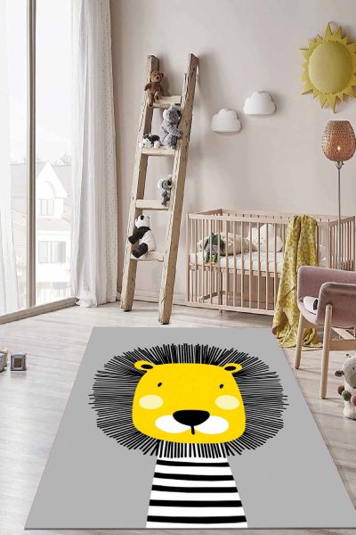 Birkilim Washable Silky Non-Slip Base Kids Room Carpet | MLN-IP-HT-570