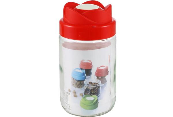 Miradan Cam Kavanoz 720 ml | Kırmızı | 30773-Rot