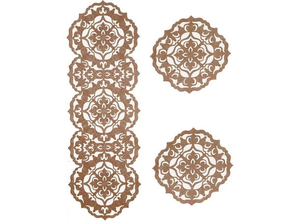 Luxury Star Kadife Salon Takımı 3 Parça Kahve