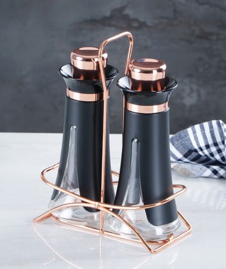 Acar | Matric 2 Glass Oil Vinegar with Metal Stand