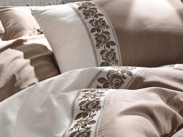 Cottonbox Folk Art Rozinda Doppelbettbezug Set Beige