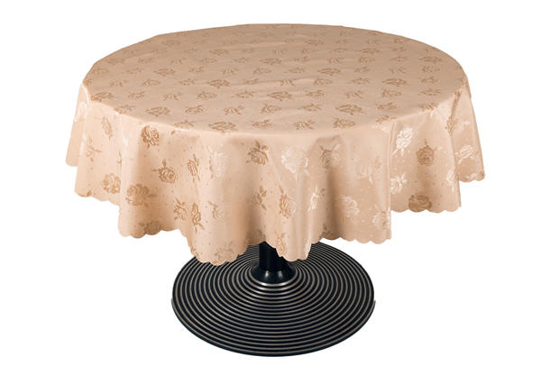 Bavary | Polyester Masa Örtüsü | Açık Kahverengi | 160x160 | By-mouertue-18