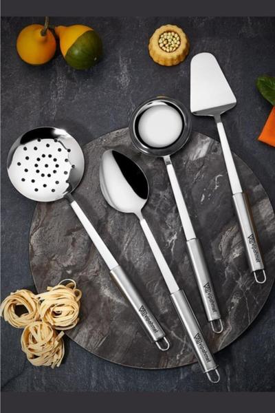 Vip Ahmet Metal Mutfak Servis 4'lü Set | VIPAHMET-VP-085